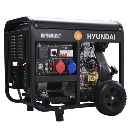 DHY8500LEK-T Generador eléctrico diésel abierto fullpower Hyundai