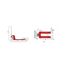 KP-MPT25 Transpaleta Manual Kompak